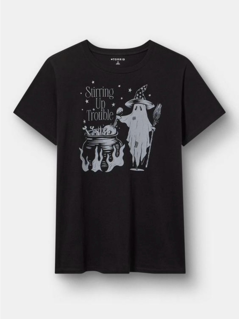 NWT Torrid Classic Heritage Jersey Crew ‘Stirring up Trouble’ Crew Tee 👻